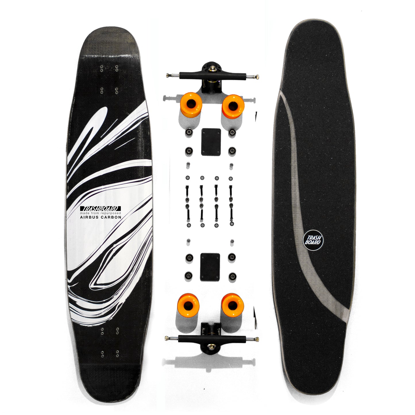 LONGBOARD Marble - skateboard complet