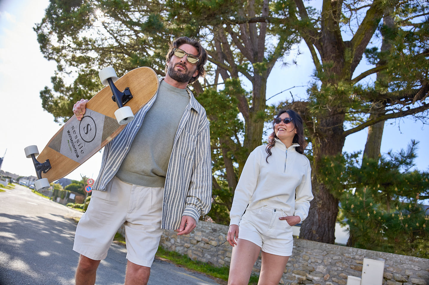 Longboard Sessile x TRASHBOARD - skateboard complet